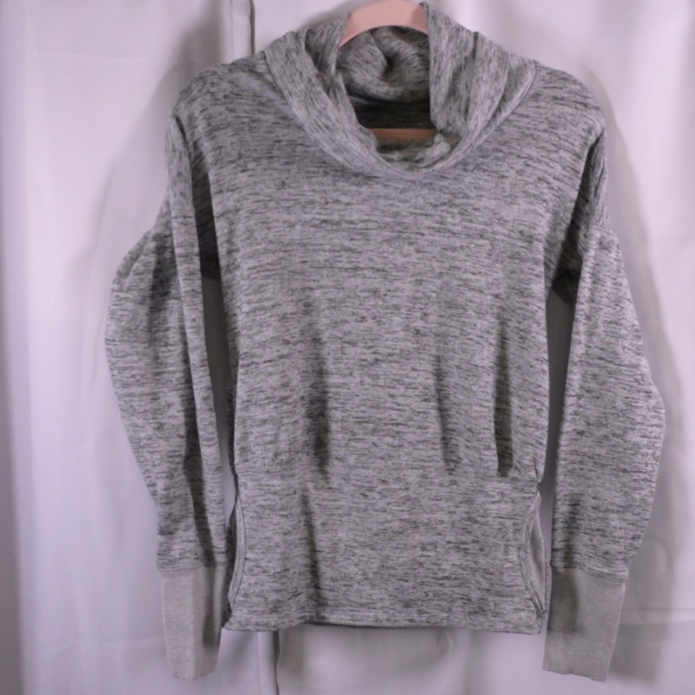 Athleta Women's Approx Small Gray Batwing Robin Cowl Sweatshirt